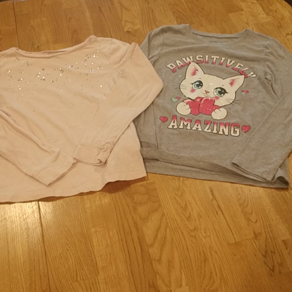 2 Girls Long Sleeved Shirts